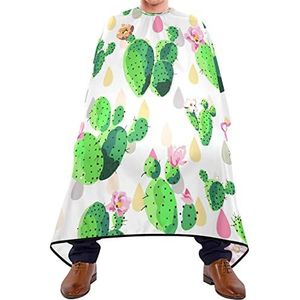 Kapper Cape 140x168cm, Verse Cactus Kappers Cape Zacht Haar Gesneden Cape Met Snap Sluiting Of Haak Kappers Snijjurk, Voor Haar Styling, Mannen, Verven Styling