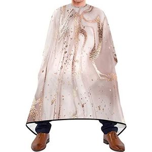 Kapper Cape 140x168cm, Roze Goud Marmeren Rimpeling Kappers Cape Zacht Haar Snijjurk Grote Kappers Toga, Voor Kappers, Haar Styling, Kapper