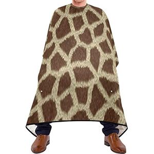 Kapper Cape 140x168cm, Giraffe Huid Luipaard Salon Kapper Cape Grote Professionele Salon Cape Verstelbare Kapper Jurk, Voor Mannen, Vrouw, Kappers