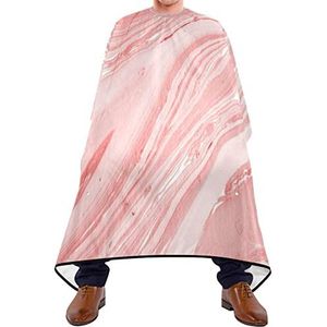Kapper Cape 140x168cm, Roze Rimpeling Marmeren Salon Kapper Cape Unisex Kappers Cape Waterdichte Haar Styling Cape, Voor Volwassenen, Kappers, Mannen