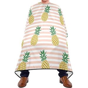 Haar knippen schort 140x168cm, tropische ananas strepen kappers cape grote haar snijden jurk waterdichte kappers schort, voor haar styling, mannen, vrouw