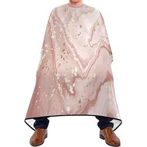 Kapper Cape 140x168cm, Rose Gold Marmer Rimpeling Salon Kapper Cape Duurzaam Haar Cut Cape Unisex Professionele Salon Cape, Voor Volwassenen, Vrouwen, Mannen