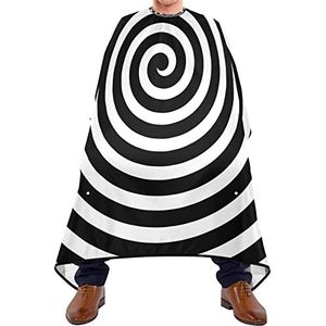 Kapper Cape 140x168cm, Zwart-wit Swirl Lolly Kappers Cape Verstelbare Salon Kapper Cape Waterdichte Kappers Snijjurk, Voor Kinderen, Kappers, Verven Styling