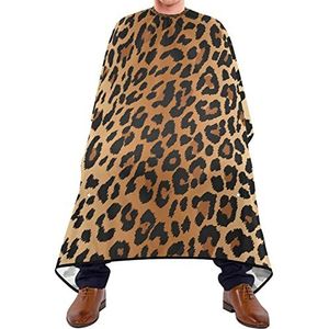 Kapper Cape 140x168cm, Klassieke Luipaard Kappers Cape Verstelbare Haar Styling Cape Grote Haar Snijjurk, Voor het verven Styling, Kapperszaken, Salon