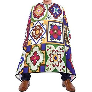 Kapper Cape 140x168cm, Mexicaanse Talavera Keramische Professionele Salon Cape Verstelbare Haar Cut Cape Duurzame Haar Styling Cape, Voor Mannen, Verven Styling, Kappers