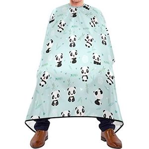 Kapper Cape 140x168cm, Cartoon Panda Bamboe Kappers Cape Grote Haar Knipjurk Unisex Kappersjurk, Voor Kapperszaken, Verven Styling, Kappers
