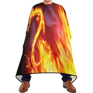 Kapper Cape 140x168cm, Fire Dragon Haar Styling Cape Duurzaam Haar Cut Cape Unisex Kappers Cape, Voor Volwassenen, Mannen, Verven Styling