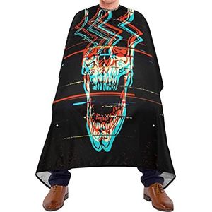 Haar knippen schort 140x168cm, kleurrijke kunst schedel salon kapper cape unisex kappers jurk grote kappers schort, voor kappers, kappers, salon
