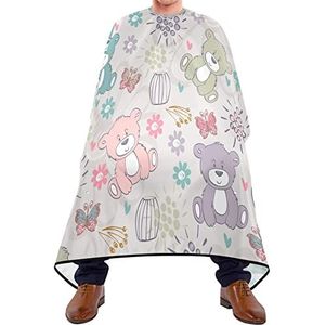 Kapper Cape 140x168cm, Leuke Beer Kappers Cape Unisex Kapper Jurk Verstelbare Haar Styling Cape, Voor Salon, Haar Styling, Verven Styling