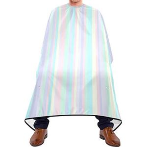 Kapper Cape 140x168cm, Kleurrijke Regenboog Strepen Kappers Snijjurk Grote Haar Styling Cape Verstelbare Salon Kapper Cape, Voor Volwassenen, Kappers, Kapper