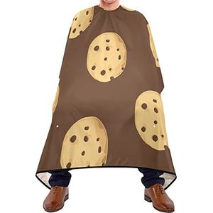 Haarknipschort 140x168cm, bruin koekje haarstyling cape waterdichte salon kapper cape duurzame kappersjurk, voor het verven styling, kapperszaken, salon