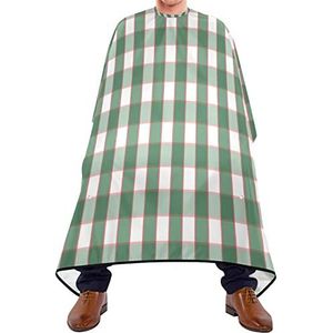 Kapper Cape 140x168cm, Geruite Print Kappers Cape Duurzaam Haar Snijjurk Verstelbare Haar Styling Cape, Voor Salon, Vrouw, Mannen