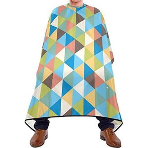 Haar knippen schort 140x168cm, geometrisch patroon kapsel cape unisex kappers snijjurk zachte salon kapper cape, voor salon, haar styling, mannen