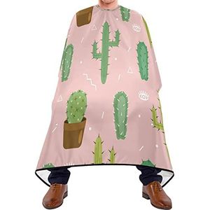 Kapper Cape 140x168cm, Leuke Cactus Ontwerp Haarstyling Cape Unisex Salon Kapper Cape Waterdichte Kappers Toga, Voor Haar Styling, Kapper Winkels, Verven Styling