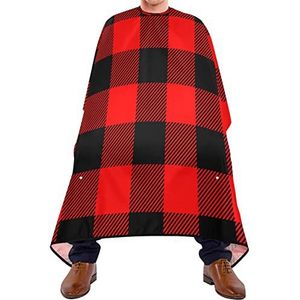 Haarknipschort 140 x 168 cm, Buffalo Geruite Professionele Salon Cape Waterdichte Kappers Cape Unisex Haar Cut Cape, Voor Haar Styling, Salon, Mannen