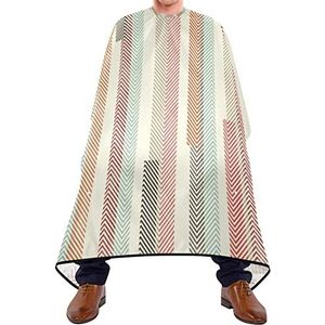Haar knippen schort 140x168cm, abstract streeppatroon salon kapper cape verstelbare kappers cape waterdichte kappersschort, voor haar styling, mannen, vrouw