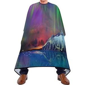 Kapper Cape 140x168cm, Aurora Borealis River Hair Styling Cape Grote Haar Cut Cape Duurzame Professionele Salon Cape, Voor Kapper, Salon, Kappers