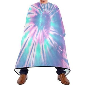 Kapper Cape 140x168cm, Tie Dyed Swirl Haar Cut Cape Unisex Salon Kapper Cape Verstelbare Professionele Salon Cape, Voor Haar Styling, Mannen, Kappers