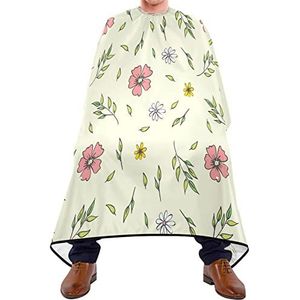 Kapper Cape 140x168cm, Leuke Bloem Patroon Kappers Cape Zacht Haar Snijden Jurk Verstelbare Haar Styling Cape, Voor Salon, Haar Styling, Verven Styling