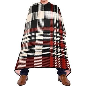 Kapper Cape 140x168cm, Klassieke Plaid Print Kappers Jurk Unisex Salon Kapper Cape Grote Kappers Snijjurk, Voor Haar Styling, Mannen, Vrouw