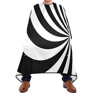 Haar knippen schort 140x168cm, psychedelische strepen professionele salon cape duurzame kappers cape grote kapper jurk, voor haarstyling, kapperszaken, verven styling