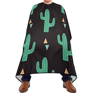 Kapper Cape 140x168cm, Cactus Zwart Haar Cut Cape Waterdichte Salon Kapper Cape Grote Kappers Cape, Voor Salon, Kappers, Volwassenen