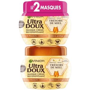 Voedend haarmasker doordrenkt met prachtige Argan- en camelia-oliën ULTRA ZACHT 4 pots de 320mL