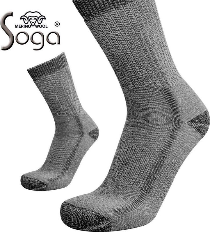 Eureka - Merino Wollen Wandelsokken - Unisex - Grijs