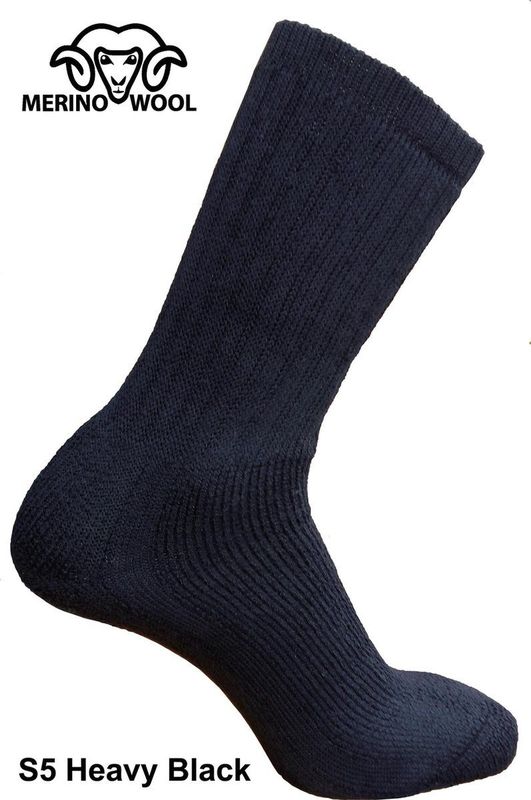 S25HEAVY - Thermosokken - Zwart - Merino Wol