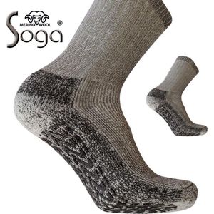 Eureka - S4 - Huissokken - Grijs - Merino Wol - Antislip
