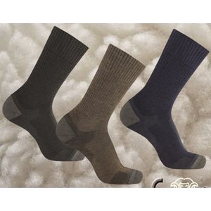 Soga Forte - Werksokken - Beige - 60% Merino Wol