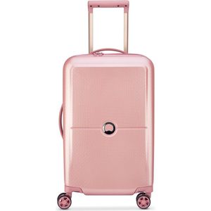 DELSEY Tour Cabinekoffer/handbagage, trolley, 55 cm, 4 dubbele wielen, extreem licht, pioen, Cabine ( 55 cm - 38 L ), Koffer