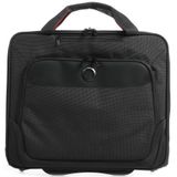 Delsey Parvis Plus Attachékoffer / Laptoptrolley - 17,3"" - Zwart