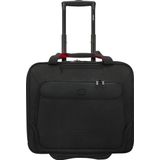 Delsey Parvis Plus Attachékoffer / Laptoptrolley - 17,3"" - Zwart