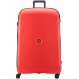 DELSEY PARIS BELMONT Plus Grote koffer harde schaal, 82 x 52 x 35 cm, 123 liter, XL, donkerrood, Rood (Faded Red), 123 l, loopwerk