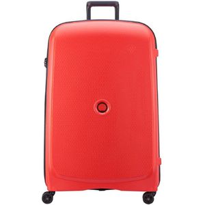 DELSEY PARIS - BELMONT Plus Grote koffer met harde schaal, 82 x 52 x 35 cm, 123 liter, XL - donkerrood, Rood (Faded Red), 123 l, drive