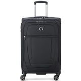DELSEY PARIS - HELIUM DLX - Grote koffer met zachte stretch - 71x45x33 cm - 84 liter - L - Zwart, zwart., Koffer