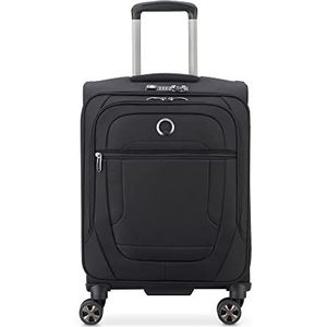 DELSEY PARIS - HELIUM DLX - Slanke zachte handbagage - 55x40x20 cm - 35 liter - S - zwart, zwart., Koffer