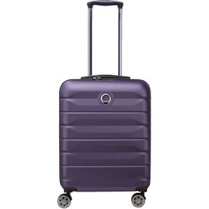 Delsey Air Armour 4 Wheel Slim Cabin Trolley 55/40 dark purple Harde Koffer