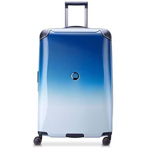 DELSEY PARIS - DELSEY CACTUS - Grote harde koffer - 76x48x33 cm - 106 liter - XL - gradiënt wit/blauw, Wit kleurverloop, Sport