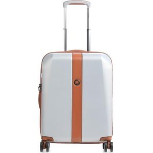 Delsey Handbagage harde koffer / Trolley / Reiskoffer - Promenade - 55 cm - Zilver