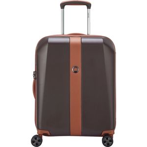 Delsey Handbagage harde koffer / Trolley / Reiskoffer - Promenade - 55 cm - Bruin