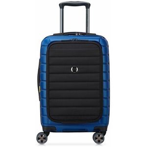 Delsey Paris Shadow 5.0 4-wiel cabine trolley 55 cm laptopvak met uitbreidingsplooi blau