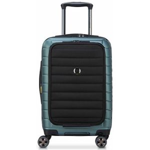 Delsey Shadow 5.0 Cabin Trolley Expandable Front Pocket green Harde Koffer