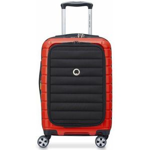 Delsey Paris Shadow 5.0 4-wiel cabine trolley 55 cm laptopvak met uitbreidingsplooi intensives rot