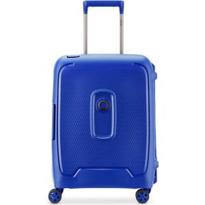 DELSEY PARIS - MONCEY - Cabinekoffer, stevig, slank, gerecycled en recyclebaar materiaal - 55x40x20 cm - 36 liter - S - marineblauw, Blauw, XS, Harde koffer