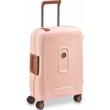 DELSEY Paris - MONCEY - Harde cabinekoffer - 55x35x25 cm - 38 liter - S - Zwart, Roze, Recyclebaar en gerecycled