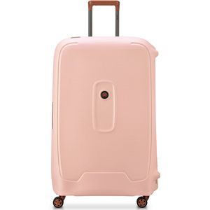 DELSEY PARIS - MONCEY - Grote koffer, stijf, gerecycled materiaal - 82 x 53 x 33 cm - 117 liter - XL - roze, Roze, XL, Harde koffer