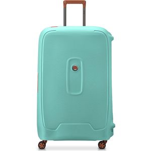 Delsey Paris - MONCEY - hardcase koffer van gerecycled materiaal, 82 x 53 x 33 cm, 117 liter, XL - amandel, groen, XL, harde koffer, Groen, XL, hardcase koffer
