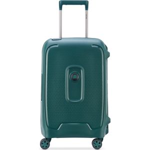 DELSEY PARIS - MONCEY - Cabinekoffer, stijf, 55 x 35 x 25 cm, 37 l, S, Groen, Recyclebaar en gerecycled